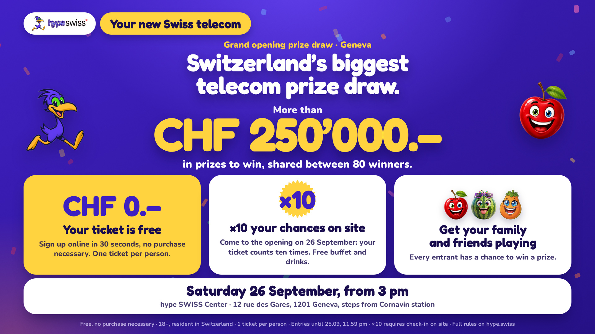 hype SWISS Grand Prize Draw