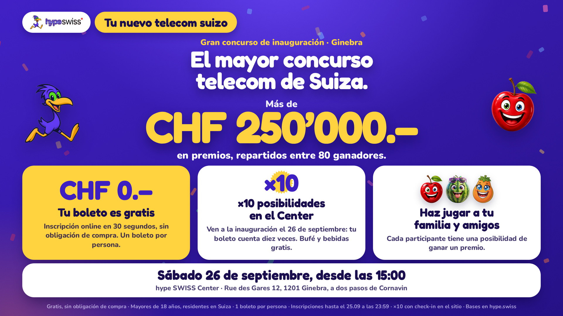 Gran Sorteo hype SWISS