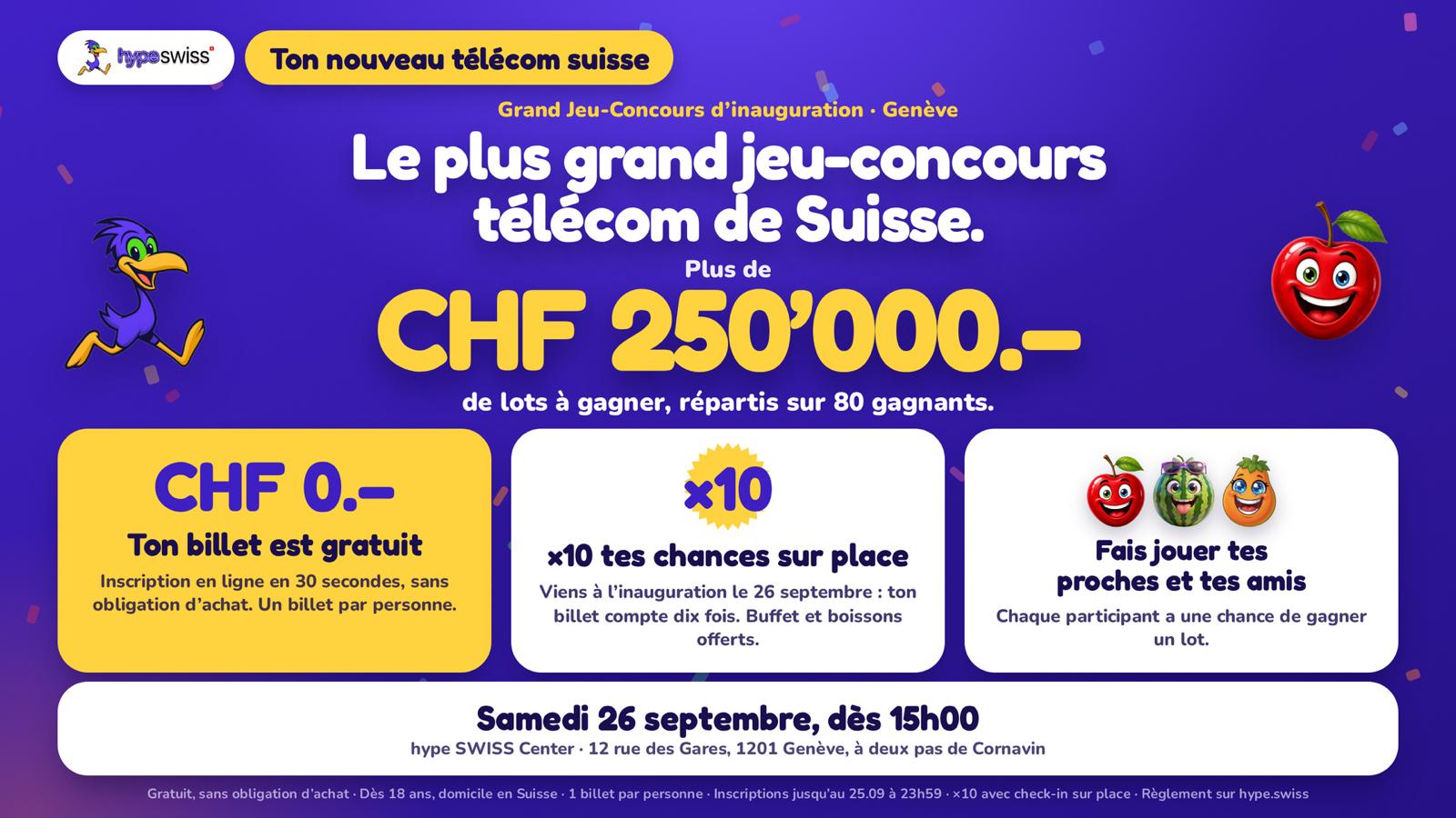 Grand Jeu-Concours hype SWISS