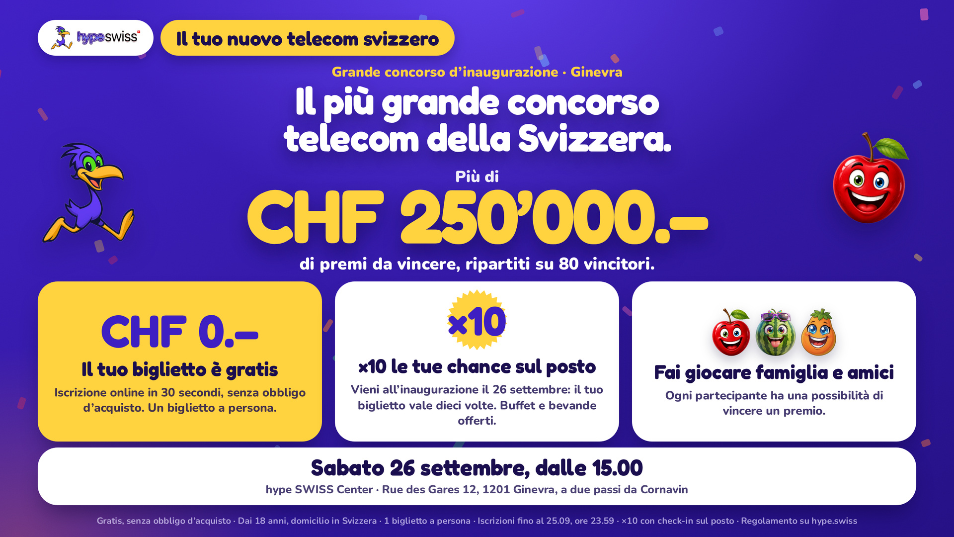 Grande Concorso hype SWISS