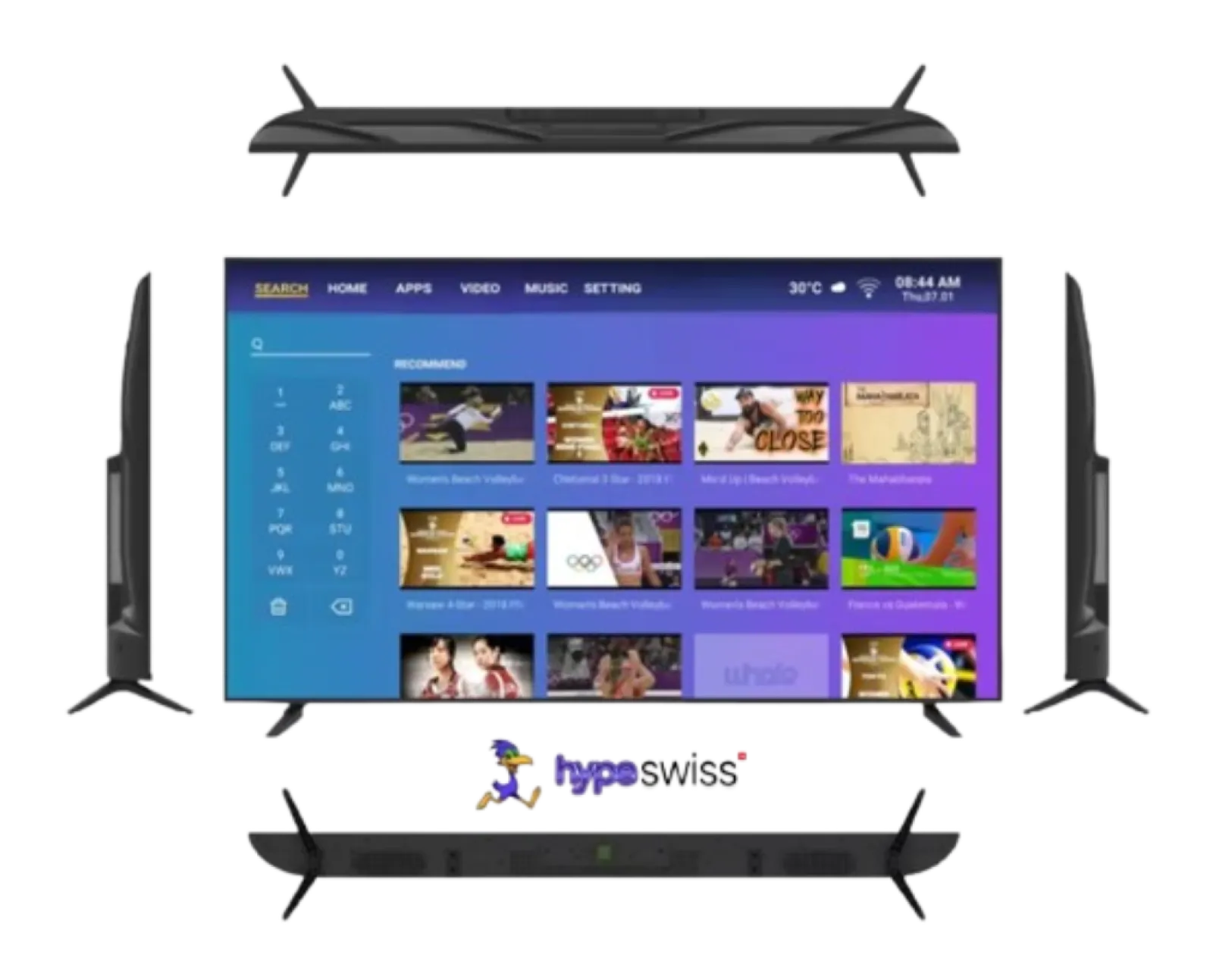 Hype SWISS TV 55" — LED Android Smart TV